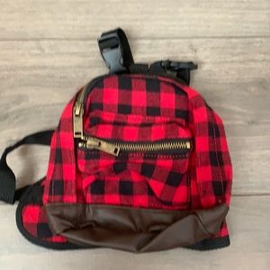 Dog harness backpack